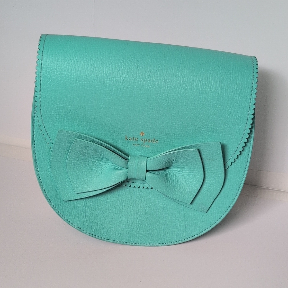 Kate Spade Turquoise Bow Crossbody Bag